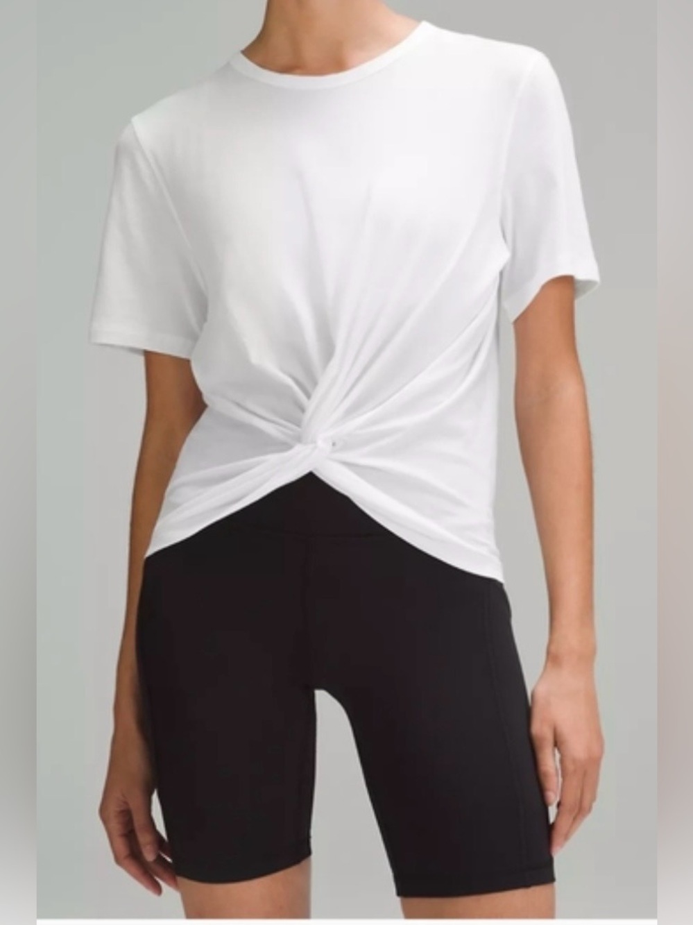 Lululemon Crescent Tee, size  4, white
#42